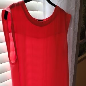 J. Crew Coral popover top